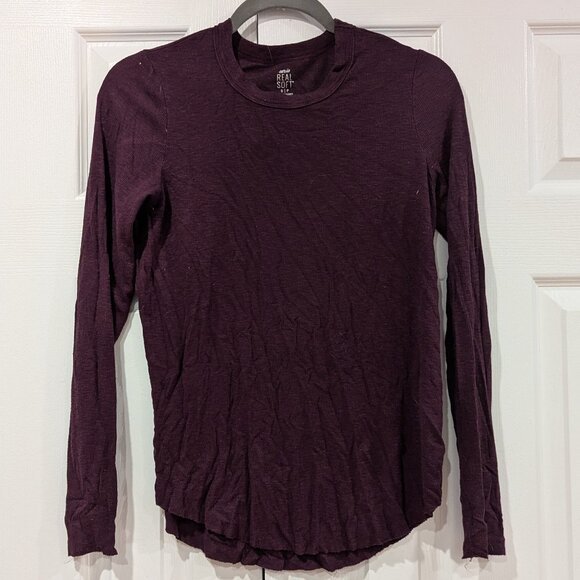 Aerie sweater long sleeve,  burgundy, size small - Picture 1 of 2